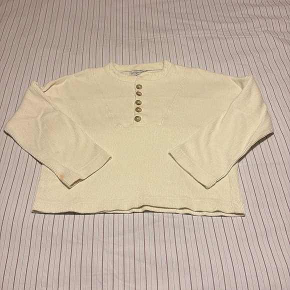 Madewell textured off-white top - Picture 5 of 10